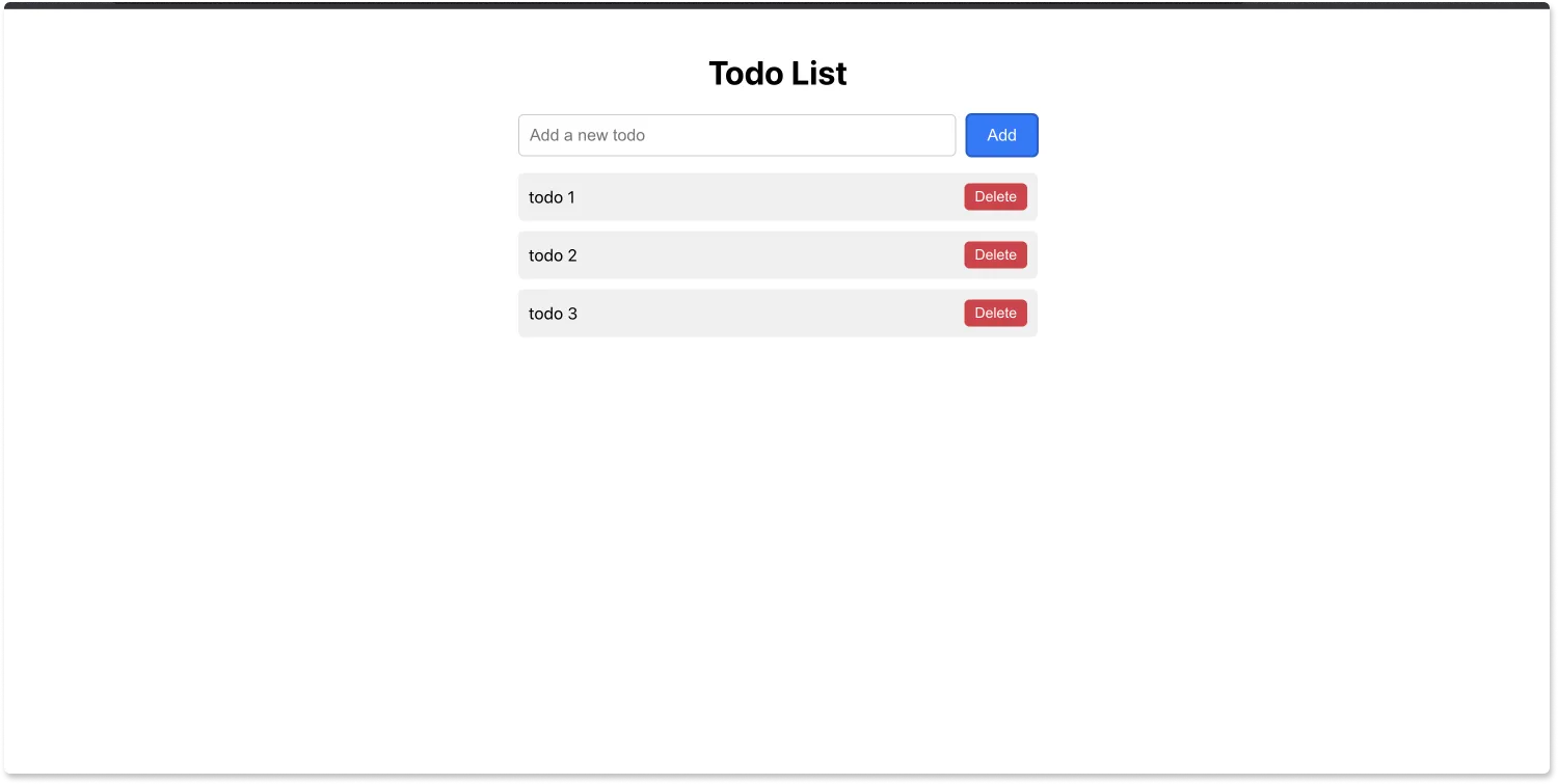 Todo list app in React